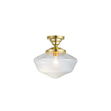East college-ceiling lamp(L) イーストカレッジシーリングランプ （L）(電球なし) AW-0453Z 天井照明 シーリングライト ガラスシェード アメリカン レトロ