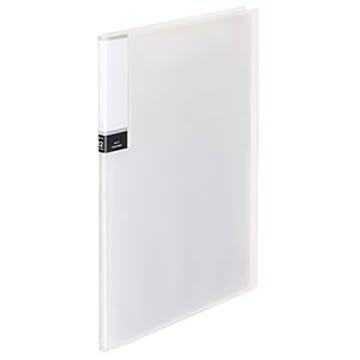 （まとめ） TANOSEE クリアブック（透明表紙） A4タテ 12ポケット 背幅8mm クリア 1冊 【×10セット】