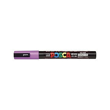 （まとめ） 三菱鉛筆 ポスカ ナチュラルカラー 細字 0.9〜1.3mm パステルパープル 【×20セット】