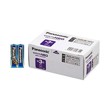 （まとめ） Panasonic 乾電池エボルタネオ単3形 40本 LR6NJN／40S×3セット