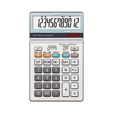 （まとめ） シャープ SHARP 実務電卓 12桁 ナイスサイズ EL-N732K-X 1台 【×2セット】