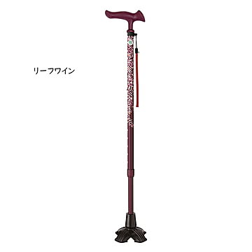 杖 ステッキ かるがも ファム2 伸縮 4点 DX 約68.5〜91.0cm フジホーム