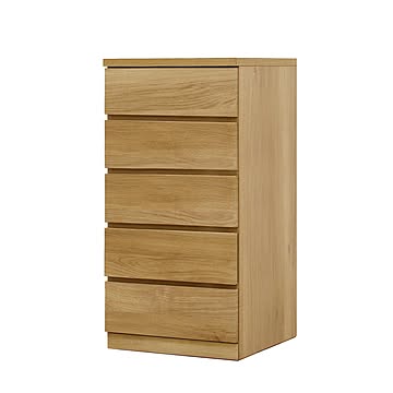 丸田木工 フィット 幅50 5段 奥行55 チェスト 完成品 日本製 大川家具