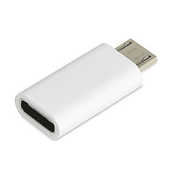 TypeC→microUSB変換コネクター (ホワイト) MTCA-WH 管理No. 4520008245471