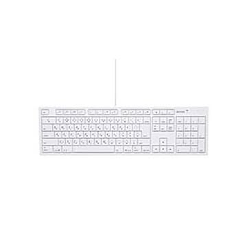 まとめバッファロー USB接続 有線キーボードMacモデル ホワイト BSKBM01WH 1台×2セット