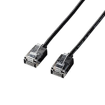 【5個セット】エレコム LANケーブル/CAT6A/スーパースリム/3.0m/ブラック LD-GPASS/BK3X5 管理No. 4589453002794