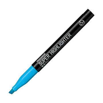 (まとめ) モナミ 蛍光ペン SUPERHIGHLIGHTER 水色 18405 1本 【×300セット】