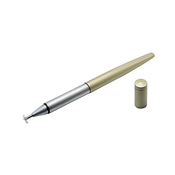 （まとめ）ミヨシ ターゲットポイントタッチペン ゴールド STP-12／GL×2セット