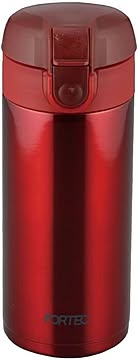 和平フレイズ 水筒 FPR-6182 ワンタッチ栓マグ 370ml レッド  フォルテックパーク