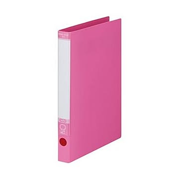 （まとめ）TANOSEE ワンタッチ開閉Oリングファイル A4タテ 2穴 170枚収容 背幅30mm ピンク 1冊【×50セット】