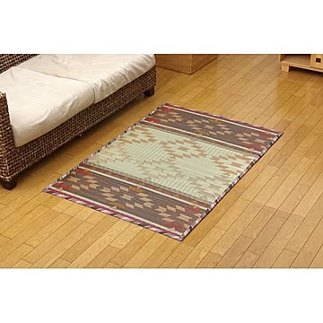 ふっくらい草 ルームマット 『キリムNF』  約90×130cm