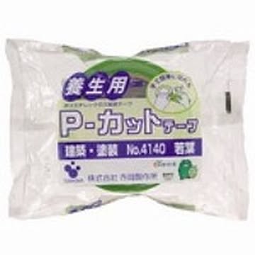 （まとめ）寺岡製作所 P-カットテープ 4140 50mm×25m 若葉×20セット