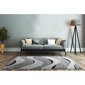 DoTheSpace パルマ モダンデザインラグ 200×250cm グレー
