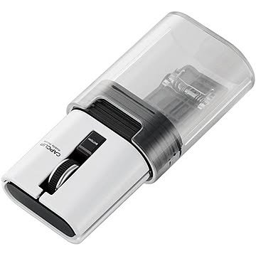 エレコム IRLED搭載Bluetoothマウス/CAPCLIP/静音ボタン/リチウムイオン電池/3ボタン/ホワイト M-CC2BRSWH