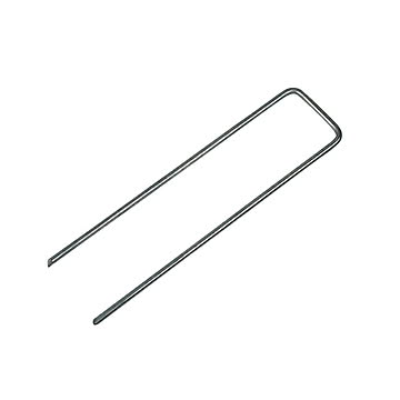 人工芝専用 高強度U字ピン タフネイル シルバー 100本入 幅48mmx長さ185mm ユニオンビズ