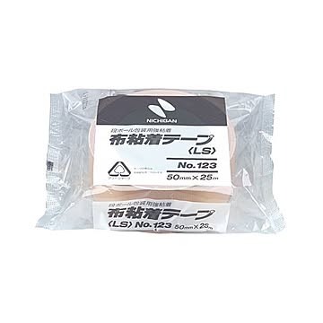 （まとめ） ニチバン 布粘着テープ 123LW-50 1巻入 【×10セット】