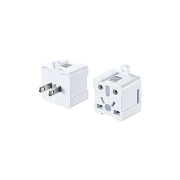 （まとめ）サンワサプライ 日本専用マルチタイプ変換アダプタTR-AD6W【×3セット】【送料無料】