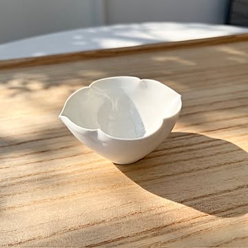 臼杵焼　USUKIYAKI  茶盃（雲）　ホワイト  USUKIYAKI研究所