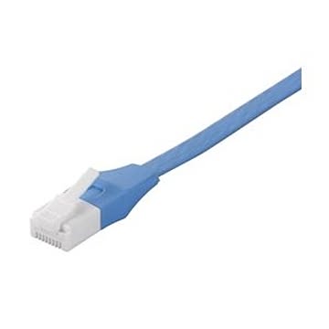 バッファロー(サプライ) ツメの折れないLANケーブル カテゴリー6 ストレート フラット 3m ブルー BSLS6FU30BL2