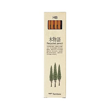 （まとめ） トンボ鉛筆 木物語 鉛筆（リサイクル芯） LA-KEAHB 12本入 【×10セット】