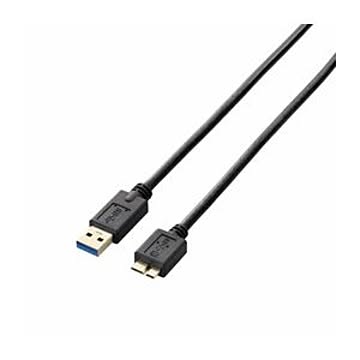 (まとめ)エレコム USB3.0ケーブル(A-microB) USB3-AMB15BK【×3セット】