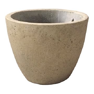 軽量コンクリート製植木鉢 フォリオ エッグ クリーム 18cm 2個入り