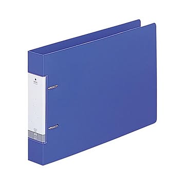 (まとめ) リヒトラブ リクエスト D型リングファイル A4ヨコ 2穴 350枚収容 背幅46mm 青 G2236-8 1冊 【×30セット】