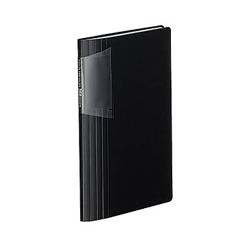コクヨ カードホルダーノビータ固定式 スリムタイプ360名 ヨコ入れ 黒 メイ-N136D 1セット10冊