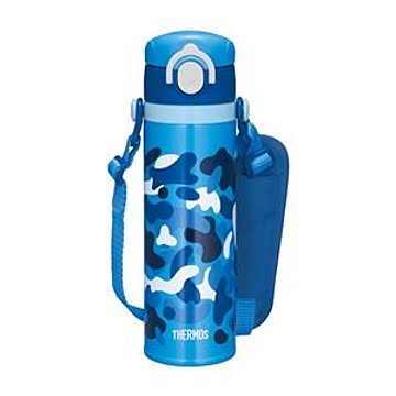 12個セット サーモス/THERMOS 真空断熱 キッズ 携帯マグ/水筒 500ml ブルー 洗える 魔法びん構造 保温・保冷力抜群