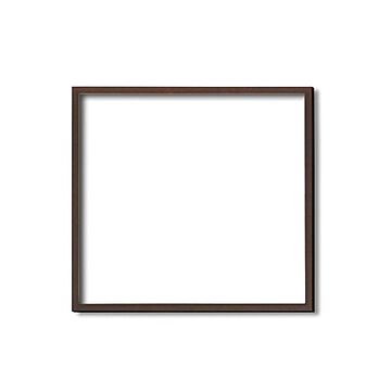 角額木製正方額・壁掛けひも■5767 350角(350×350mm)「ブラウン」