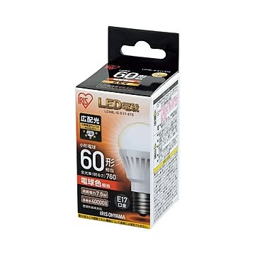 （まとめ）アイリスオーヤマ LED電球60W E17 広配光 昼白色 4個セット×5セット
