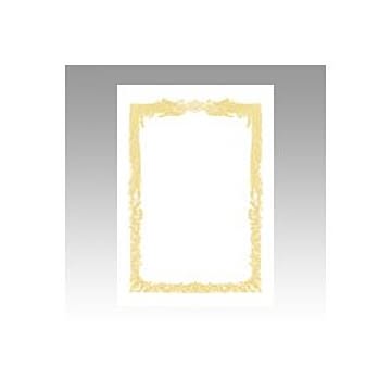 （まとめ） OA賞状用紙 白上質賞状用紙・横書き 10-1061 10枚入 【×10セット】