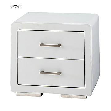 ベッドサイドテーブル 完成品 BA-33-V 幅490x奥行415x高さ425mm 桜屋工業