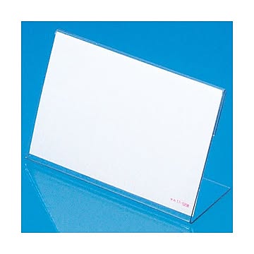 （まとめ） タカ印 カード立 L型 中 W85×H55mm アミ目ショーカード入 34-3220 1箱（10個） 【×5セット】