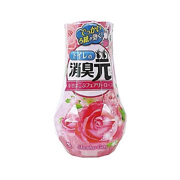 （まとめ）小林製薬 トイレの消臭元幸せはこぶフェアリーローズ 400ml 1個【×10セット】