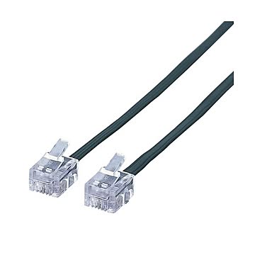 まとめエレコム スリムモジュラケーブル6極4芯 ブラック 3m MJ-3BK 1本×10セット