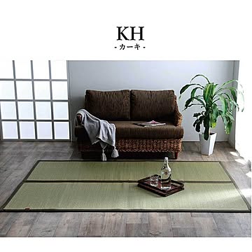イケヒコ・コーポレーション い草ラグ DX沖縄ビーグ 191×250cm カーキ