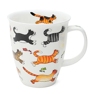 ダヌーン マグカップ NEVIS 走るんだニャー ON THE RUN CAT Dunoon Mug