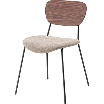 東谷 チェア 同色2脚入 MYS-503 幅48x奥行55x高さ75cm ベージュ
