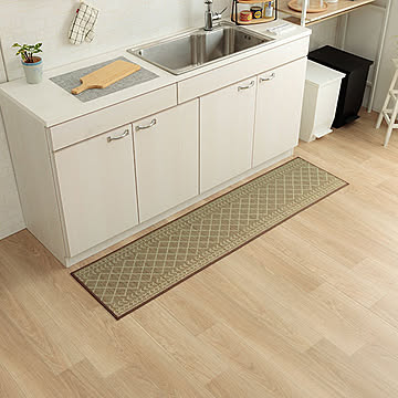 イケヒコ・コーポレーション い草キッチンマット ベージュ 43×180cm