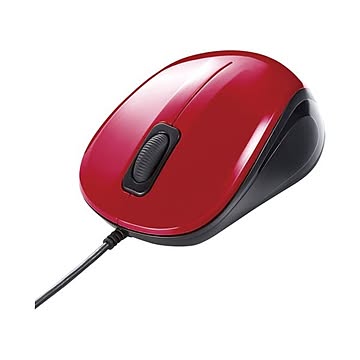 （まとめ） サンワサプライ 静音有線マウス MA-BL9R レッド×10セット
