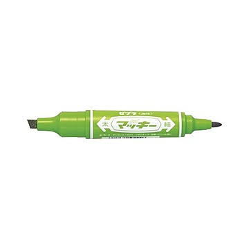 （まとめ） ゼブラ ハイマッキー ライトグリーン 細字1.5〜2.0mm・太字6.0mm 【×30セット】