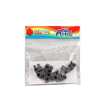 （まとめ）Artecブロック ハーフB 8P グレー【×20セット】