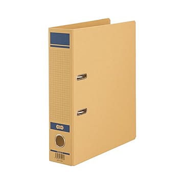 （まとめ）TANOSEE保存用レバー式アーチファイルN A4タテ 背幅77mm 青 1冊 【×10セット】