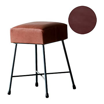 SIKAKU シカク LOAF STOOL LOW ローフスツール ロー 11315 / 11316 イス 椅子 いす レザー 本革座面 クロカワ鉄