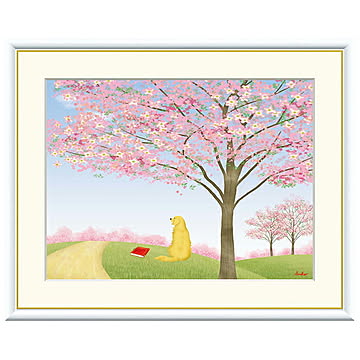 額絵 ハナミズキ 鈴木みこと 52x42cm 三幸