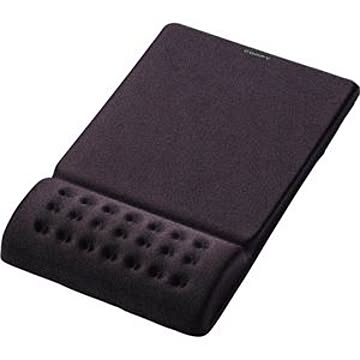 (まとめ) エレコム COMFY マウスパッド ブラック MP-095BK 1枚 【×8セット】