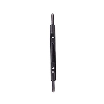 (まとめ) リヒトラブ ルーパーファスナー 足間隔80mm 約150枚収容 2穴 黒 F-1-24 1パック(5本)  【×100セット】
