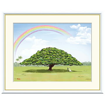 額絵 モンキーポッド 鈴木みこと 61x49.5cm 三幸