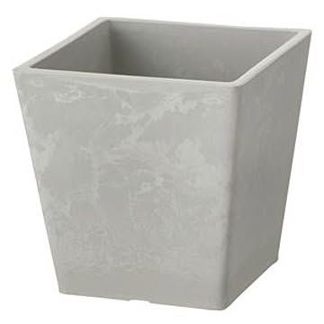 40個セット 深型 植木鉢/プランター 10型 正方形 ホワイト 約幅10cm 軽量 リッチェル ボタニー スクエアポット